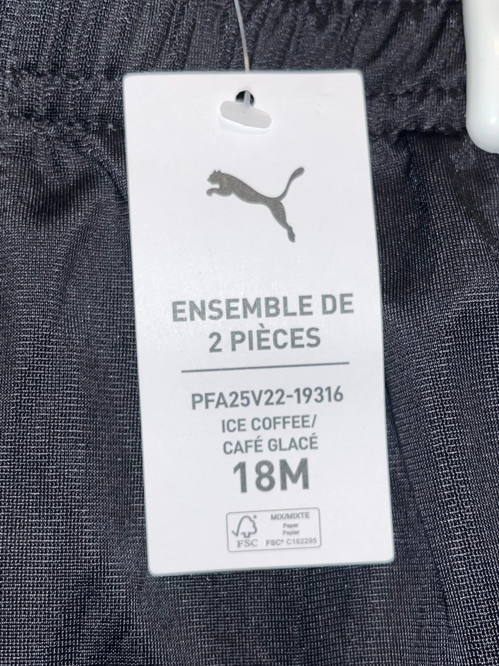 🌟NWT🌟 PUMA | 2pc Toddler Jacket & Jogger Set - Ice Coffee - Size 18 Months 💜 - Picture 6 of 10